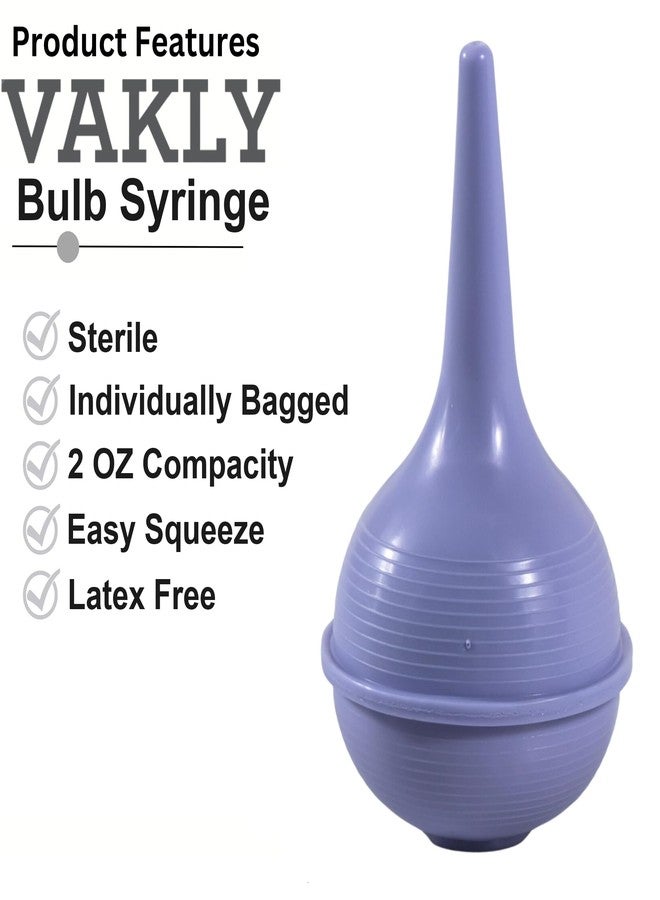 Vakly Sterile Rubber Ear Suction Ulcer Bulb - Ear and Nasal Sucker Ball for Washing Cleaning and Wax Removal – Easy Squeeze for Baby and Adults (2) - Image 2